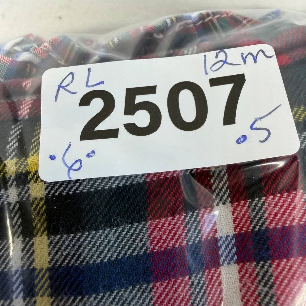 Ralph Lauren Plaid Button Down Shirts Baby Boys 12M Lot 2 Multi Color Preppy
